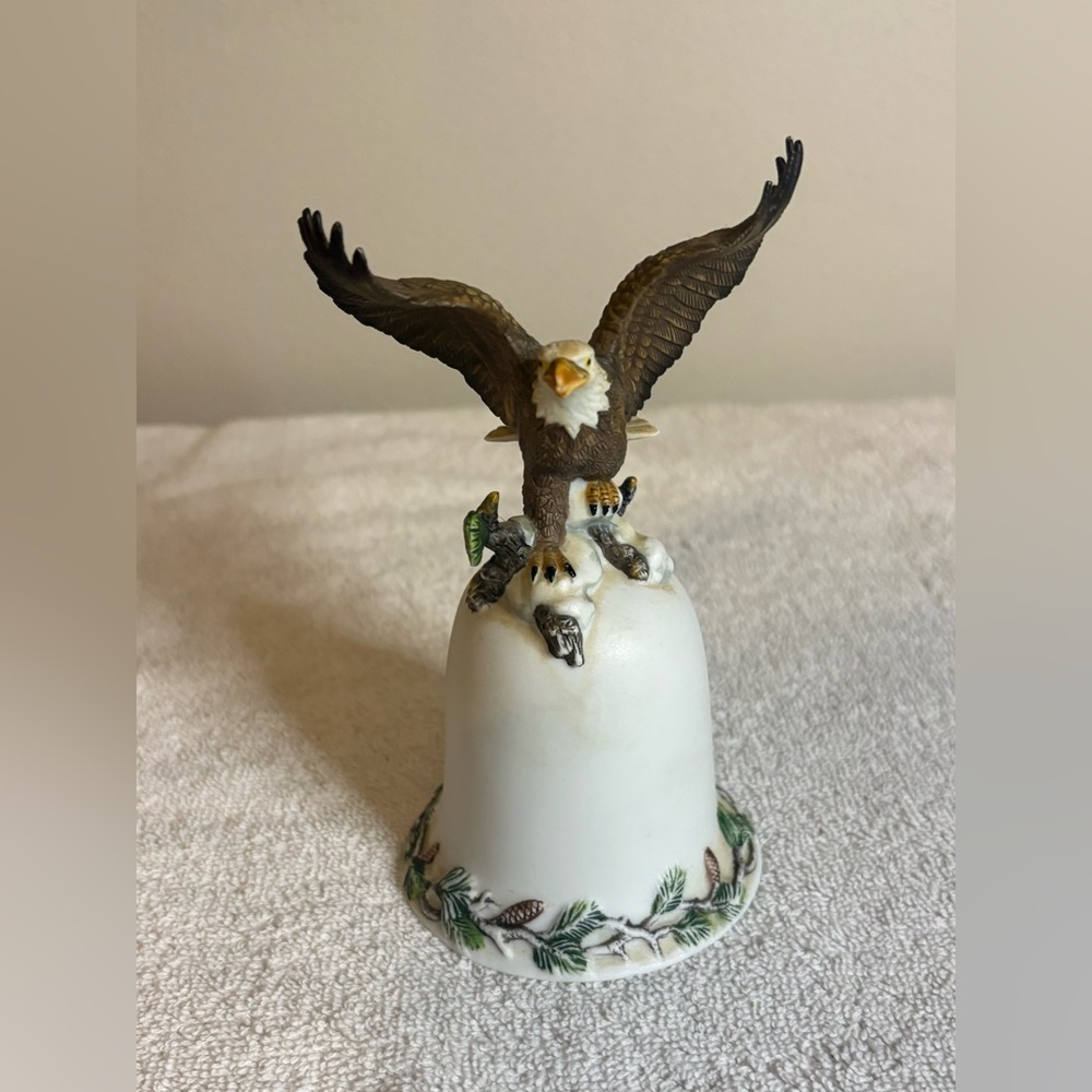 Classic Treasures Porcelain Collectible Eagle Dinner Bell
